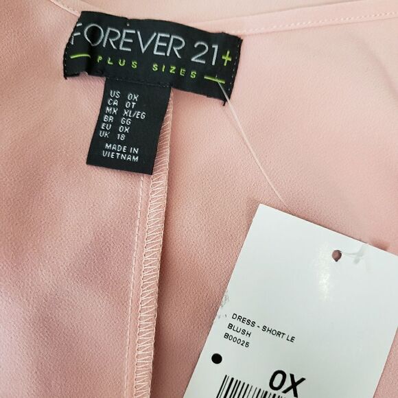 Forever 21 plus size 0X lot of 2 mini length slip dresses - Picture 7 of 9